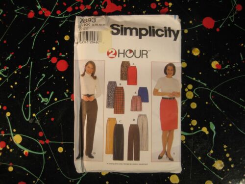 7693 Misses Rock, Hose, Shorts Simplicity 2-Stunden Schnittmuster KK Gr. 8-14