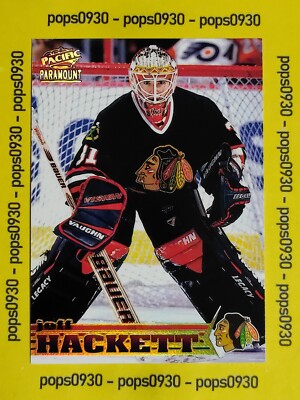 Jeff Hackett, Chicago Blackhawks, 1998, Pacific Paramount, #48