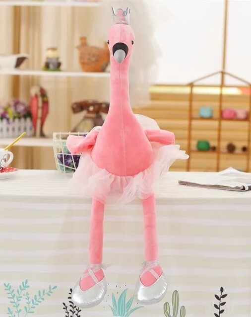 Pink Flamingo Bird 14 Inch Stuffed Animal Plush Toys Toddler Doll