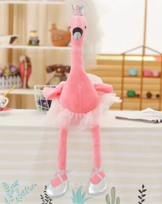 Pink Flamingo Bird 14 Inch Stuffed Animal Plush Toys Toddler Doll - Main Image