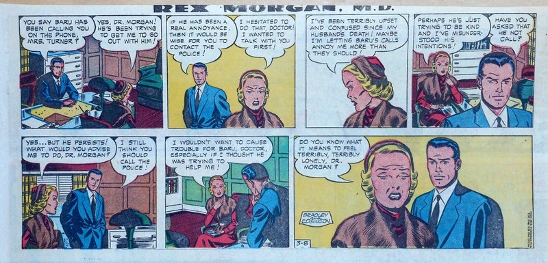 Rex Morgan by Bradley & Edgington - color Sunday comic page - March 8, 1953