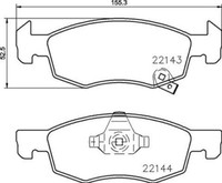 P 59 084 Brembo BremsbeläGe Kit, Scheibenbremse FüR Opel, Vauxhall