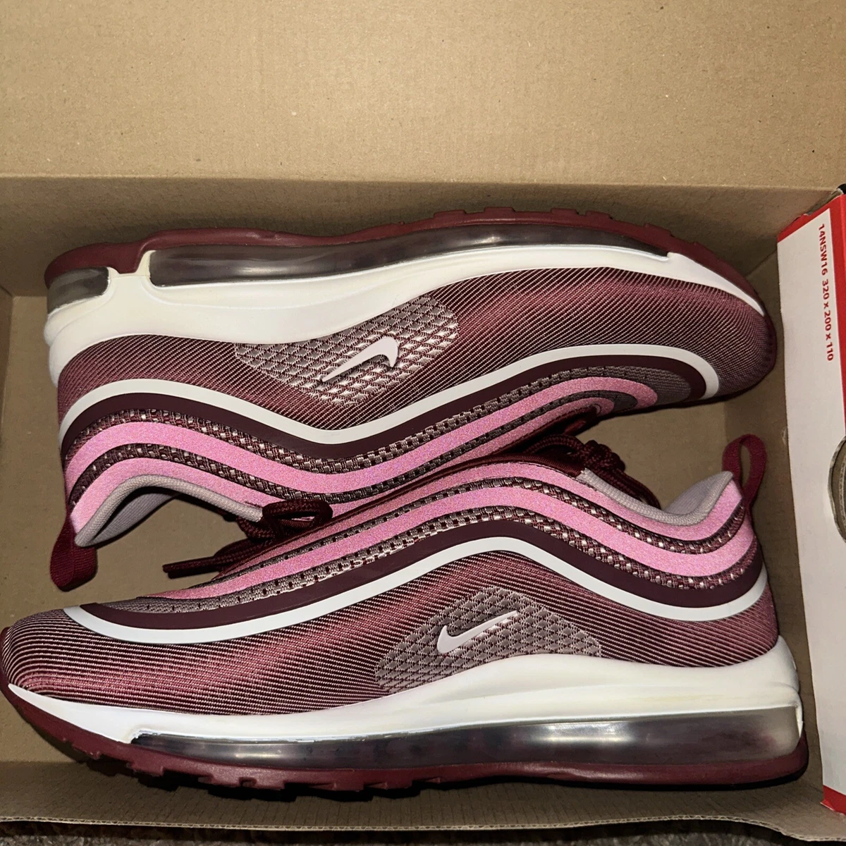 Nike Sneakers Mens 9 Air Max 97 Ultra \'17 Red White No Inserts/Box Wmns Air Max 97 Ultra  main image 2