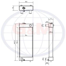 Radiator for DEVELON Excavator K9004261 11897