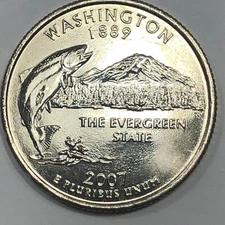 2007 D - Washington Statehood Quarter Dollar Coin