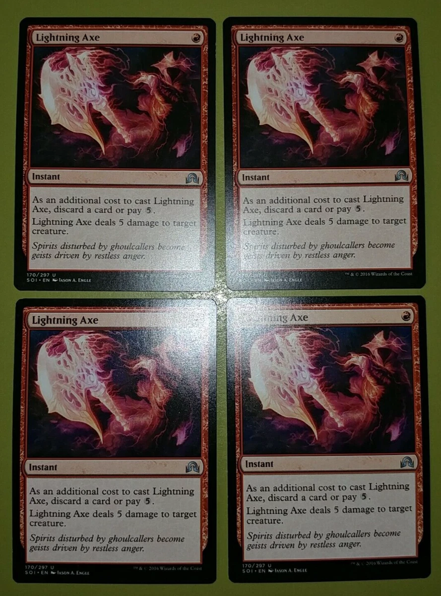 Lightning Axe x4 Shadows over Innistrad 4x Magic the Gathering MTG | eBay