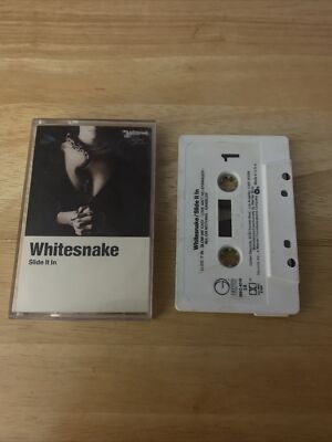 WHITESNAKE SLIDE IT IN CASSETTE TAPE*TESTED*LOVE AIN'T NO STRANGER SLOW AN' EASY