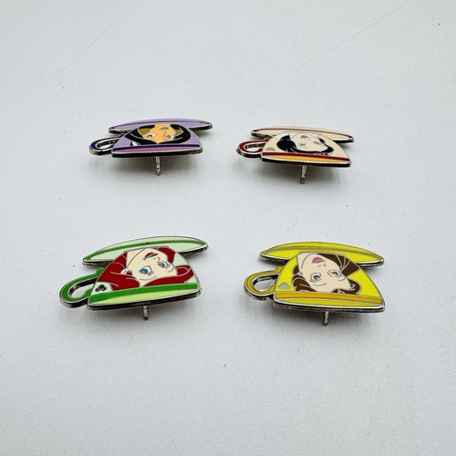 Disney Pins Hidden Mickey Princess Tea Cups Set Snow White Ariel Belle Jasmine - Picture 5 of 13