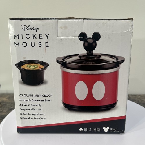 Walt Disney Mickey Mouse rot & schwarz 0,65 Quart Mini Topf brandneu mit Box