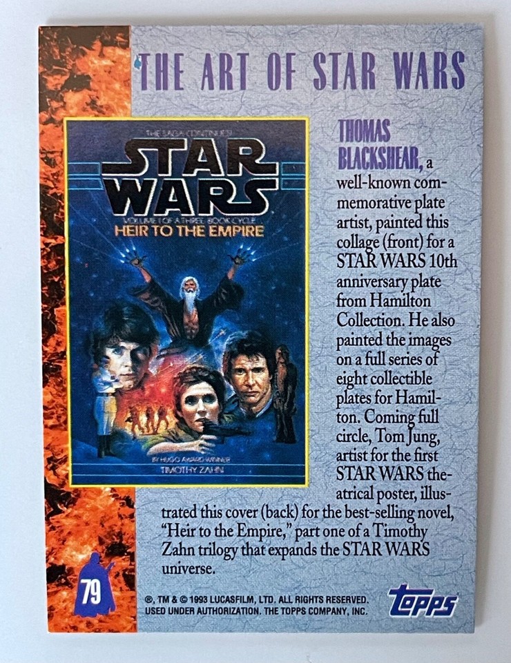 Topps 1993 Star Wars Galaxy The Art Of Star Wars Card 79 Thomas topps-1993-star-wars-galaxy-the-art-of-star-wars-card-79-thomas