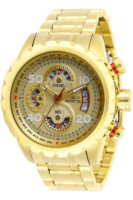 Invicta  Model Aviator 28161 , 48 mm , Seiko Movement , vergoldet