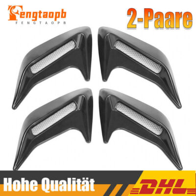 4PCS Universal Auto Dekorative Lufteinlass Motorhaube Lüftungsgitter Aufkleber
