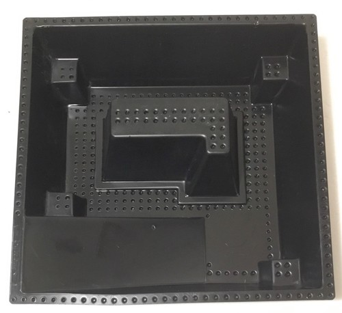 LEGO 2552px2 BLACK RAISED BASEPLATE w/RAMP & PIT CRATERS FOR SETS 6959 6988 6991 - Picture 10 of 15