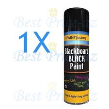1x BlackBoard Black Spray Paint  Chalk Board School Room Long Lasting 400ml Can