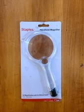 Staples 3in 2x Handheld Magnifier With 6x Bifocal Insert Single Pack ST5645 New