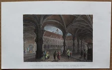 BELGIUM: Bartlett print COURTYARD OF PRINCE-BISHOPS' PALACE, LIEGE (#47), 1837.