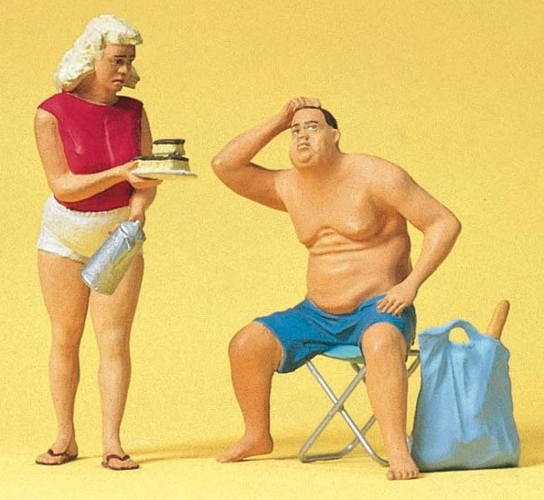 Preiser 45111 масштаб G спорт и отдых -- отдыхающие мужчины и женщины - Изображение 2 из 3