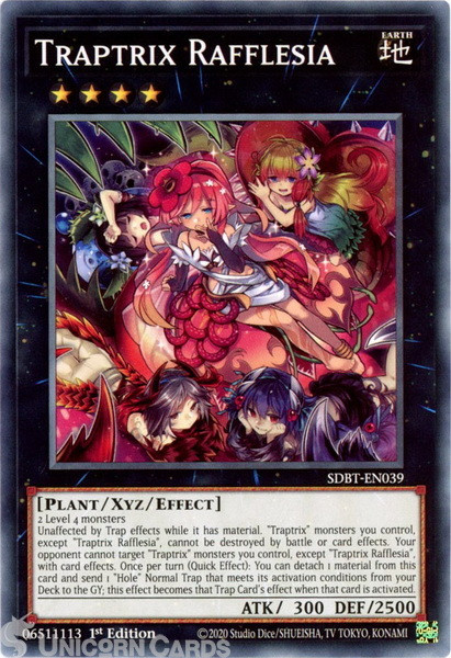 SDBT-EN039 Traptrix Rafflesia :: Common 1st Edition Mint YuGiOh Card