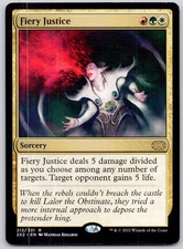 Fiery Justice - Double Masters 2022 2x2 - MTG - NM Magic - 212 R