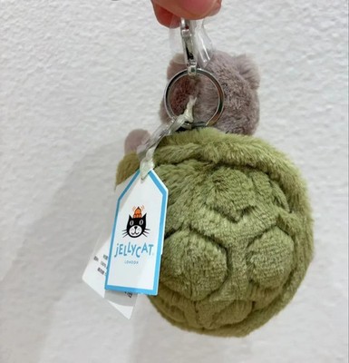 Jellycat Timmy Turtle Bag Charm   Soft Plush Toy Keychain Best new