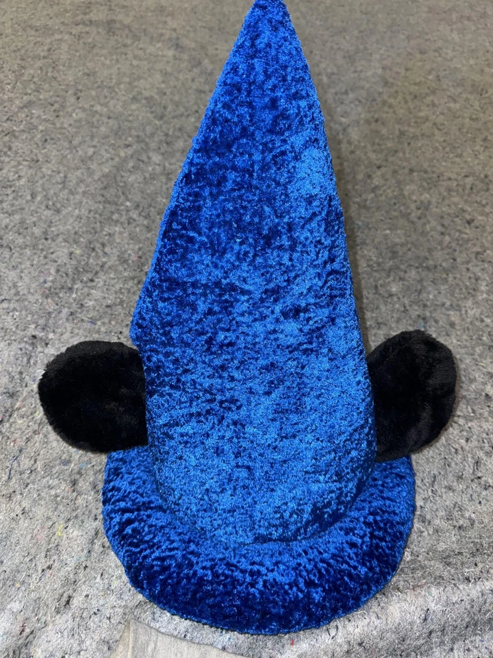 Шляпа волшебника Микки Мауса Disney Parks мужская синяя плюшевые уши фантастика косплей - Изображение 2 из 4