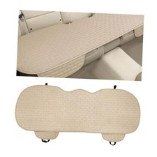 Car Seat Cover for Rear Seats, Comfortable Linen Seats Cushion Pad Rear Beige
