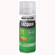 Rustoleum 1906830EA Lacquer Spray Paint Gloss Clear 12 Oz