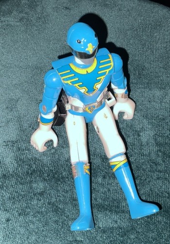 Chojin Sentai Jetman Chogokin Figure Blue Swallow BANDAI Zord Toy 1991 RARE TOY - 第 3/7 張圖片
