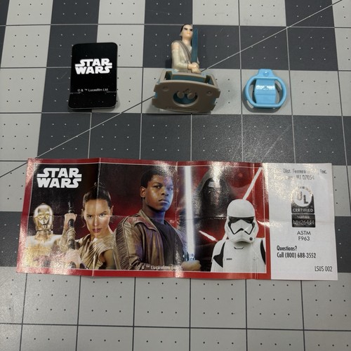 Star Wars Lot Kinder Joy Mystery Egg 5x Figures Complete Kylo Ren Rey Finn C3P0 - Picture 12 of 18