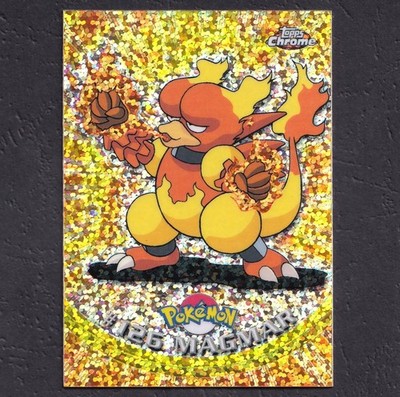 Magmar #126 Sparkle Topps Chrome TV Animation Englisch Pokemon Karte Near Mint