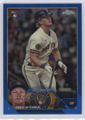 2023 Topps Chrome Update Blue Refractor 95/150 Joey Wiemer #USC80 Rookie RC 12ty