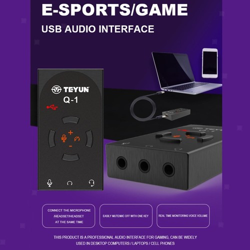 USB 7.1-Kanal-Stereo-Soundkarte, extern, kompakt, 48 kHz, Sampling, - Bild 1 von 6