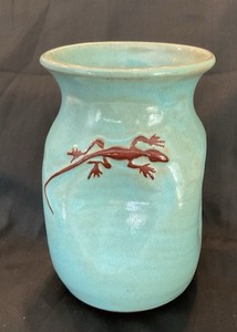 Kilnworks St. Thomas Virgin Islands 5.5” Gecko Vase