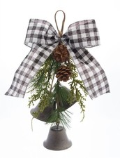 Bell Package Tie Set of 6 13"H Polyester/Plastic