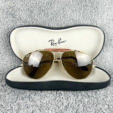 Vintage B L RAY-BAN Sunglasses Tortuga Outdoorsman Aviator Gold Pilot