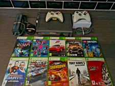 Xbox 360 Console Youth Bundle (120GB) - 2 Controller, 10 Games - Tested Working