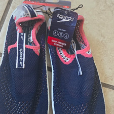 Speedo Surf Strider Women's Water Shoes Blue/Navy Pink, US Sm 5-6