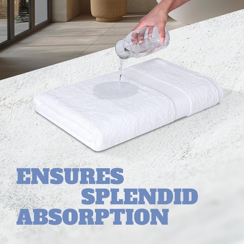 Bath Sheet Towels 650 GSM Cotton Luxury Bath Towels Extra Large 35x70 | Highly - Picture 5 of 6