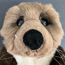 Vintage DAKIN Plush Oliver Otter Brown Stuffed Animal Toy 13" Lou Rankin w/ Tags