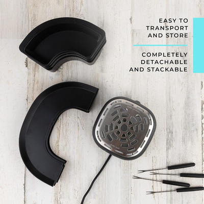 Smores Maker Tabletop Indoor - Flameless Electric Marshmallow Roaster   4 Det...