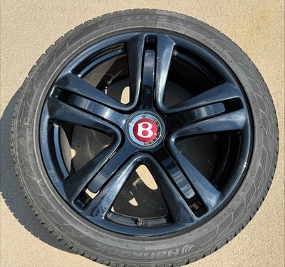 OEM 21'' Bentley Continental GT Flying Spur Twin Spoke Wheels Rims w/Tires Black