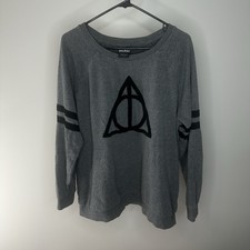 Harry Potter Gray, Black Sweatshirt Size 1, Ladies, 24  L, 24  L, Womens