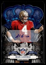 2010 Panini Crown Royale Blue Sean Canfield RC Auto /50 New Orleans Saints #183