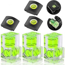 6 Pack Hot Shoe Bubble Level Camera Hot Shoe Cover 2-Axis  1-Axis Combo Kit Set