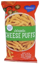 Barbaras Bakery, Puffs Cheese Jalapeno, 7 Ounce