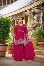 SALWAR KAMEEZ PAKISTANI INDIAN WEDDING PARTY WEAR BOLLYWOOD DRESS SUIT SHARARA