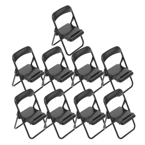 9 Piezas Soporte para Teléfono Móvil Plegable Mini Silla de Plástico - Imagen 3 de 12