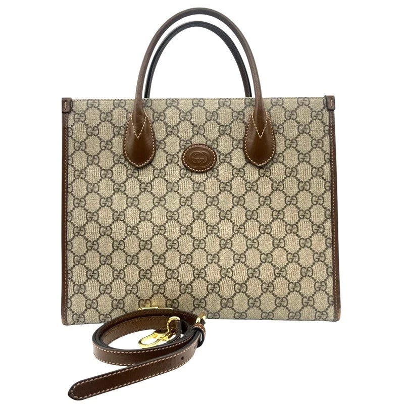 Sac à main toile GUCCI GG Small 659983 marron et beige GD Hardware GGSupreme #1944