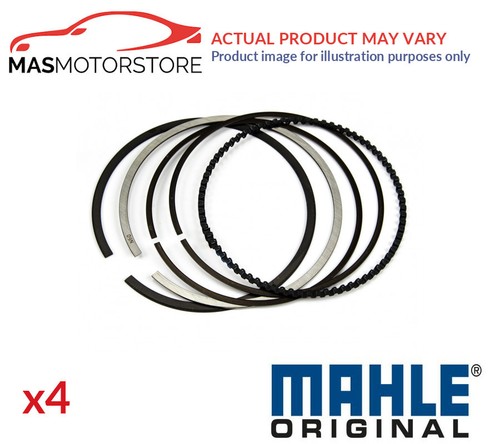 ENGINE PISTON RING SET MAHLE ORIGINAL 030 20 N2 4PCS A 0.5MM NEW OE REPLACEMENT - Picture 1 of 7