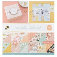 DCWV Printed Cardstock Paper 12x12, 36 Sheets of Scrapbook Paper for Crafts a...